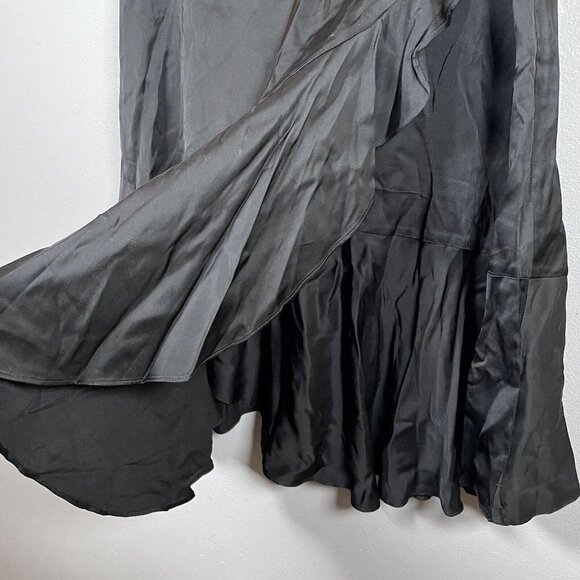 Chloe Kristyn Black Satin Traci Skirt Size XXL - Picture 2 of 8